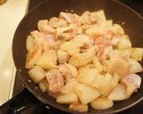 フライパンひとつで＊鶏肉と大根の炒め煮作り方4写真