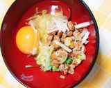 簡単☆サッポロ一番ふわふわ納豆ラーメン作り方2写真