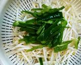 挽き肉とピーマンのもやし炒め作り方1写真