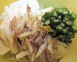簡単★長芋とみょうがの辛子ポンズ和え♪作り方2写真