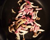 ベーコンきのこのさっぱりピリ辛和風パスタ作り方3写真