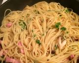 ベーコンきのこのさっぱりピリ辛和風パスタ作り方4写真