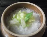 白菜とレタスのおかゆ作り方3写真