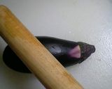 焼き茄子の皮むき作り方1写真