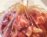 揚げない酢豚作り方1写真