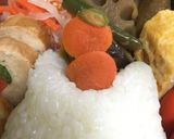 鏡餅小トトロとまっくろくろすけのキャラ弁作り方2写真
