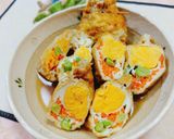 油揚げ卵入り茶巾煮♫作り方7写真