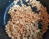 節約簡単夕飯昼食韓国納豆鶏胸そぼろスタミナ炒め丼作り方3写真