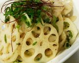 美味!!蓮根の梅ネギ和え作り方4写真