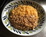 お弁当にオススメ三食ごはん (そぼろ丼)作り方9写真