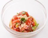 トマトとバジルソースのハンバーグ作り方3写真