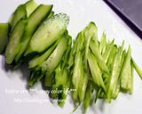 もやしとキュウリとハムの中華風酢の物作り方1写真