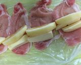 豚ロール(サツマイモとリンゴ)カレー味作り方2写真