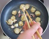 ほたてとタコのオリーブオイル炒め作り方3写真