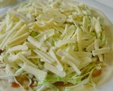 * お餅のせ♪お好み焼き風ピザ *作り方3写真