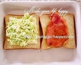 厚切りハムとキャベツ☆ホットサンド作り方4写真