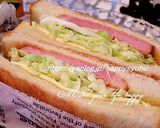 厚切りハムとキャベツ☆ホットサンド作り方6写真