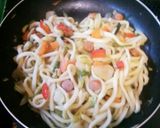 さっぱり☆カラフル焼きうどん作り方2写真