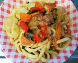 さっぱり☆カラフル焼きうどん作り方3写真