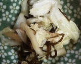 あっさりおいしい数の子と白菜の塩昆布漬作り方4写真