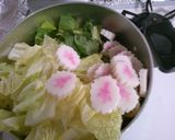 白菜とチンゲン菜 ナルトの中華煮込み♪作り方5写真