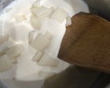 豆腐ミルクわらび餅withアイス♡お餅入作り方3写真