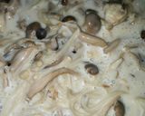 １つの鍋でクリームきのうスパゲッティ作り方3写真
