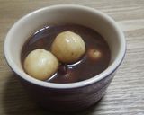 豆腐白玉チョコぜんざい作り方12写真