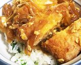 七草アレンジ〜カツ丼〜作り方2写真