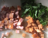 おせちの煮豚＆レトルト活用で美味炒飯！作り方1写真