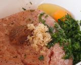 小さな味噌つくねのネギあんかけ丼作り方2写真