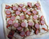 絶品★余った餅大変身【餅納豆ピザ風パイ】作り方5写真