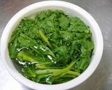 簡単!ネギと春菊の焦がし醬油炒め作り方2写真