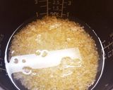緑野菜とベーコンの玄米スープリゾット♡作り方1写真