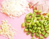 緑野菜とベーコンの玄米スープリゾット♡作り方3写真