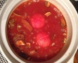 トマトとキノコとレタスと牛肉とチーズの鍋作り方9写真