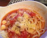 トマトとキノコとレタスと牛肉とチーズの鍋作り方12写真