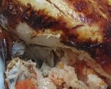丸鶏のローストチキンinケチャップライス作り方16写真