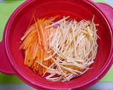 簡単！水菜と根菜のマヨ炒め(お弁当にも)作り方2写真