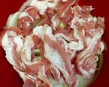 時短！豚肉と玉ねぎの梅みそ蒸し和え♬作り方3写真