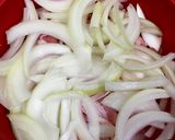 時短！豚肉と玉ねぎの梅みそ蒸し和え♬作り方4写真