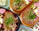 時短！豚肉と玉ねぎの梅みそ蒸し和え♬作り方10写真