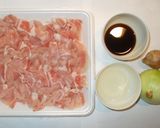 簡単やわらか生姜焼き玉ねぎ生姜焼き丼タレ作り方1写真