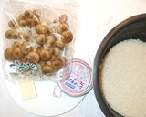 簡単ツナ缶きのこコンソメのピラフ♪炊飯器作り方1写真