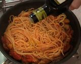 牡蠣と茄子のトマトスパゲティ♪作り方8写真