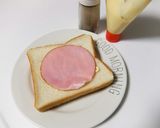 ハムマヨ♩エッグインクラウドトースト作り方1写真