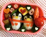 キャラ弁☆仲良しペンギン♡バレンタイン♡作り方6写真