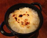 ココット鍋で簡単白ネギ餅グラタン作り方4写真