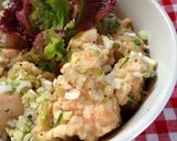 鶏むねふわり*ねぎ塩から丼*作り方6写真