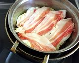 「なにわポーク」の豚バラと白菜の炊いたん作り方1写真